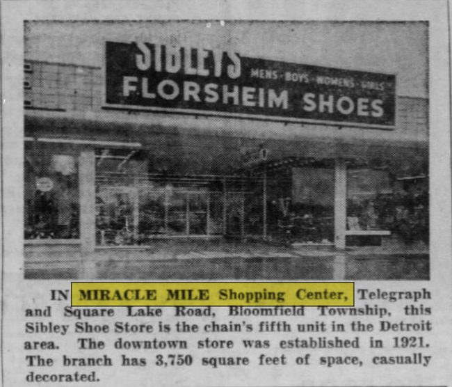 Miracle Mile Shopping Center - Nov 1957 Article (newer photo)